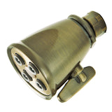Victorian 2-5/16-Inch Round Adjustable Jet Spray Brass Shower Head