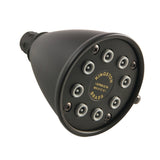 Victorian 3-5/8-Inch Round Adjustable Jet Spray Brass Shower Head