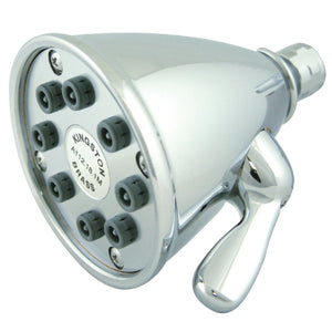 Victorian 3-5/8-Inch Round Adjustable Jet Spray Brass Shower Head