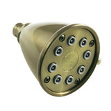 Victorian 3-5/8-Inch Round Adjustable Jet Spray Brass Shower Head
