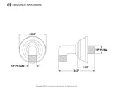 Shower Scape Wall Mount Supply Elbow