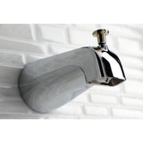 Made To Match 5-5/16 Inch Zinc Tub Faucet Spout with Diverter