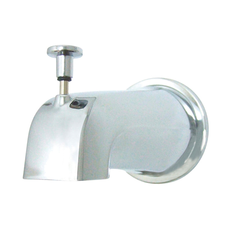 Made To Match 5-1/2 Inch Zinc Tub Faucet Spout with Diverter and Flange