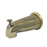 Made To Match 5-1/2 Inch Zinc Tub Faucet Spout with Diverter and Flange