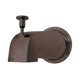 Made To Match 5-1/2 Inch Zinc Tub Faucet Spout with Diverter and Flange