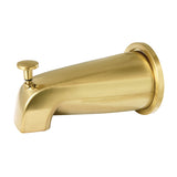 Made To Match 5-1/2 Inch Zinc Tub Faucet Spout with Diverter and Flange