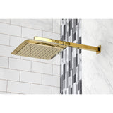 Claremont 9-5/8 Inch Square Raindrop ABS Shower Head with 15-3/4 Inch Shower Arm