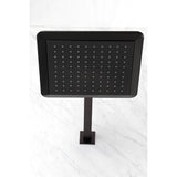 Claremont 9-5/8 Inch Square Raindrop ABS Shower Head with 15-3/4 Inch Shower Arm