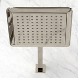 Claremont 9-5/8 Inch Square Raindrop ABS Shower Head with 15-3/4 Inch Shower Arm