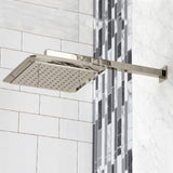 Claremont 9-5/8 Inch Square Raindrop ABS Shower Head with 15-3/4 Inch Shower Arm