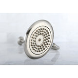 Vintage 6-Inch Round Raindrop Brass Shower Head with 12-Inch Shower Arm