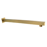 Claremont 15-3/4 Inch Rain Drop Square Shower Arm with Square Flange