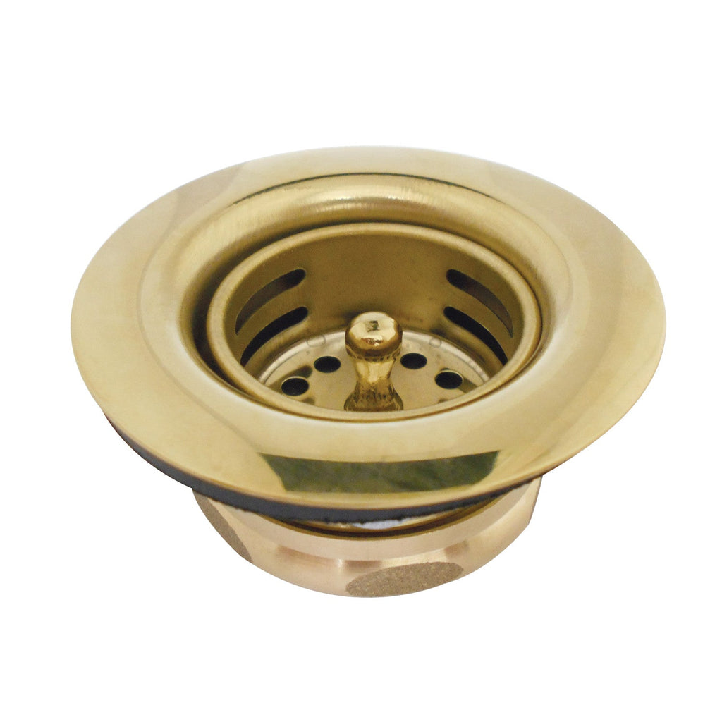 Tacoma Stainless Steel Bar Sink Basket Strainer with Brass Nut
