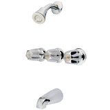 Triple-Handle Tub and Shower Faucet, Trim Only