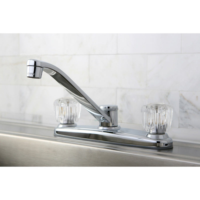 Americana Two-Handle 2-Hole 8" Centerset Kitchen Faucet