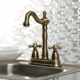 Heritage Two-Handle 2-Hole Deck Mount Bar Faucet