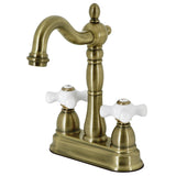 Heritage Two-Handle 2-Hole Deck Mount Bar Faucet