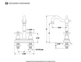 Essex Two-Handle 2-Hole Deck Mount Bar Faucet