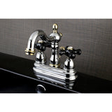 Duchess Double-Handle 3-Hole Deck Mount 4-Inch Centerset Bathroom Faucet with Pop-Up Drain