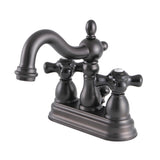 Duchess Double-Handle 3-Hole Deck Mount 4-Inch Centerset Bathroom Faucet with Pop-Up Drain