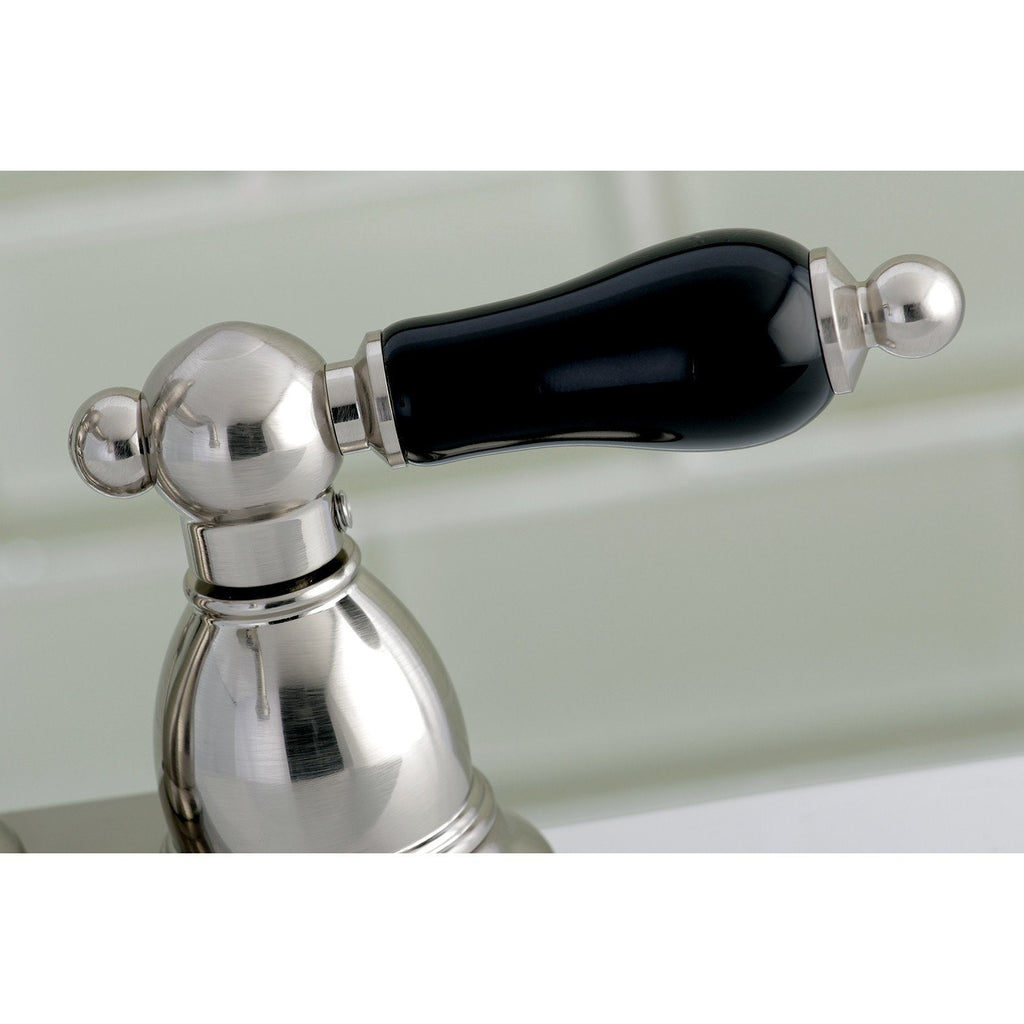 Duchess Two-Handle 3-Hole Deck Mount 4" Centerset Bathroom Faucet with Plastic Pop-Up