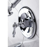 Single-Handle 3-Hole Wall Mount Tub and Shower Faucet