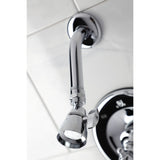 Single-Handle 3-Hole Wall Mount Tub and Shower Faucet