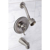 Single-Handle 3-Hole Wall Mount Tub and Shower Faucet