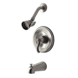 Single-Handle 3-Hole Wall Mount Tub and Shower Faucet