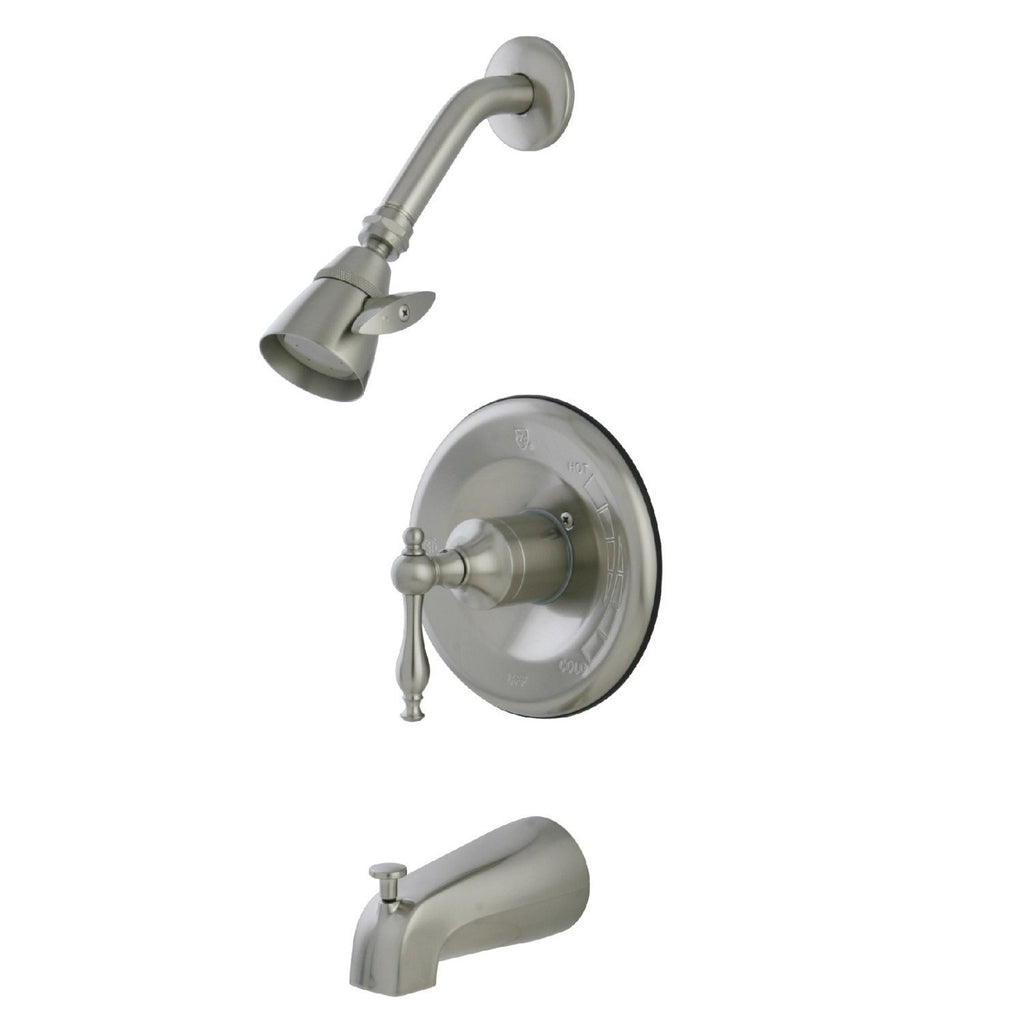 Single-Handle 3-Hole Wall Mount Tub and Shower Faucet
