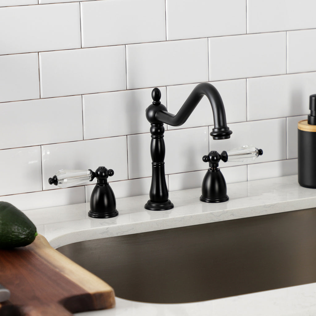 Wilshire Two-Handle 3-Hole Deck Mount Widespread Kitchen Faucet