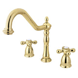 Heritage Two-Handle 3-Hole Deck Mount Widespread Kitchen Faucet