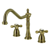 Heritage Two-Handle 3-Hole Deck Mount Widespread Kitchen Faucet