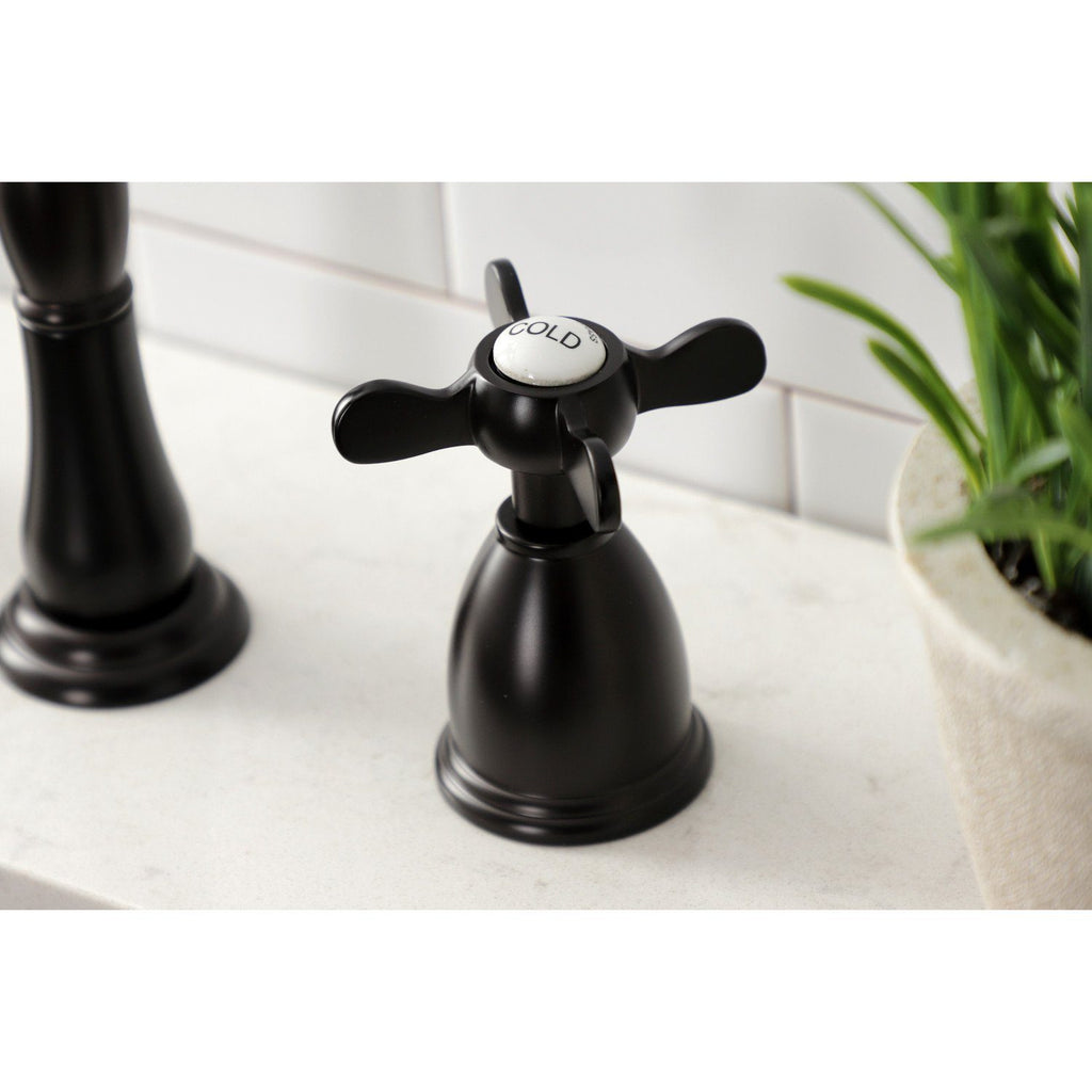 Essex Two-Handle 3-Hole Deck Mount Widespread Kitchen Faucet