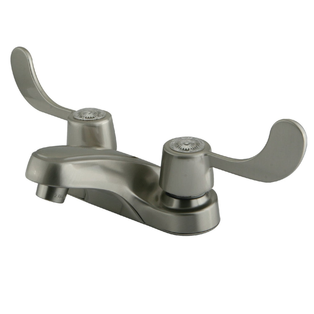 NuFrench Two-Handle 3-Hole Deck Mount 4" Centerset Bathroom Faucet