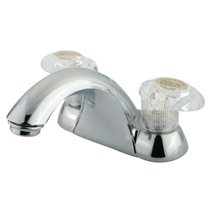 Naples Two-Handle 3-Hole Deck Mount 4" Centerset Bathroom Faucet