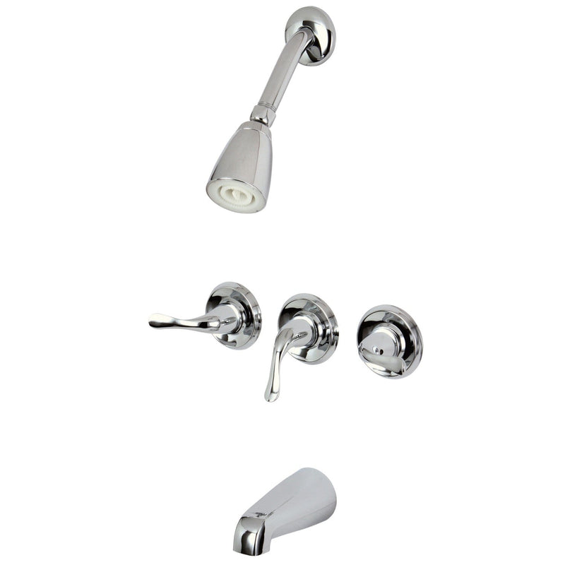 Yosemite Triple-Handle Tub and Shower Faucet