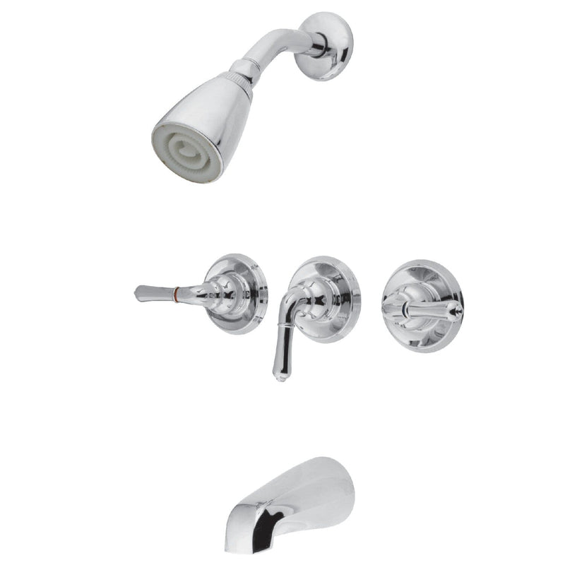 Magellan Triple-Handle Tub and Shower Faucet