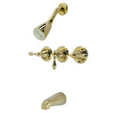 American Classic Triple-Handle Tub and Shower Faucet