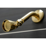 Victorian Three-Handle 5-Hole Wall Mount Tub and Shower Faucet