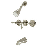 American Classic Triple-Handle Tub and Shower Faucet
