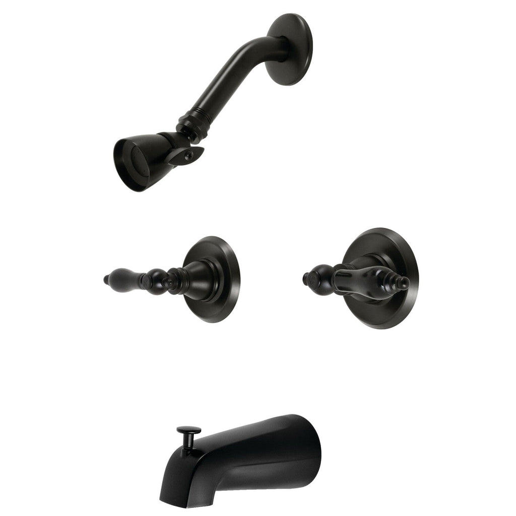 Duchess Two-Handle 4-Hole Wall Mount Tub and Shower Faucet