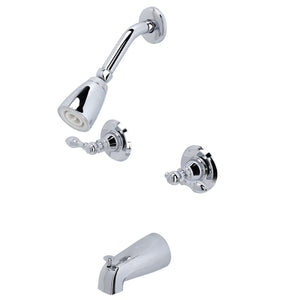 American Classic Two-Handle 4-Hole Wall Mount Tub and Shower Faucet