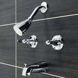 Duchess Two-Handle 4-Hole Wall Mount Tub and Shower Faucet