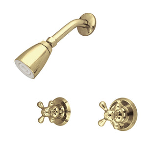 Victorian Two-Handle 3-Hole Wall Mount Shower Faucet