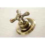 Victorian Two-Handle 4-Hole Wall Mount Tub and Shower Faucet