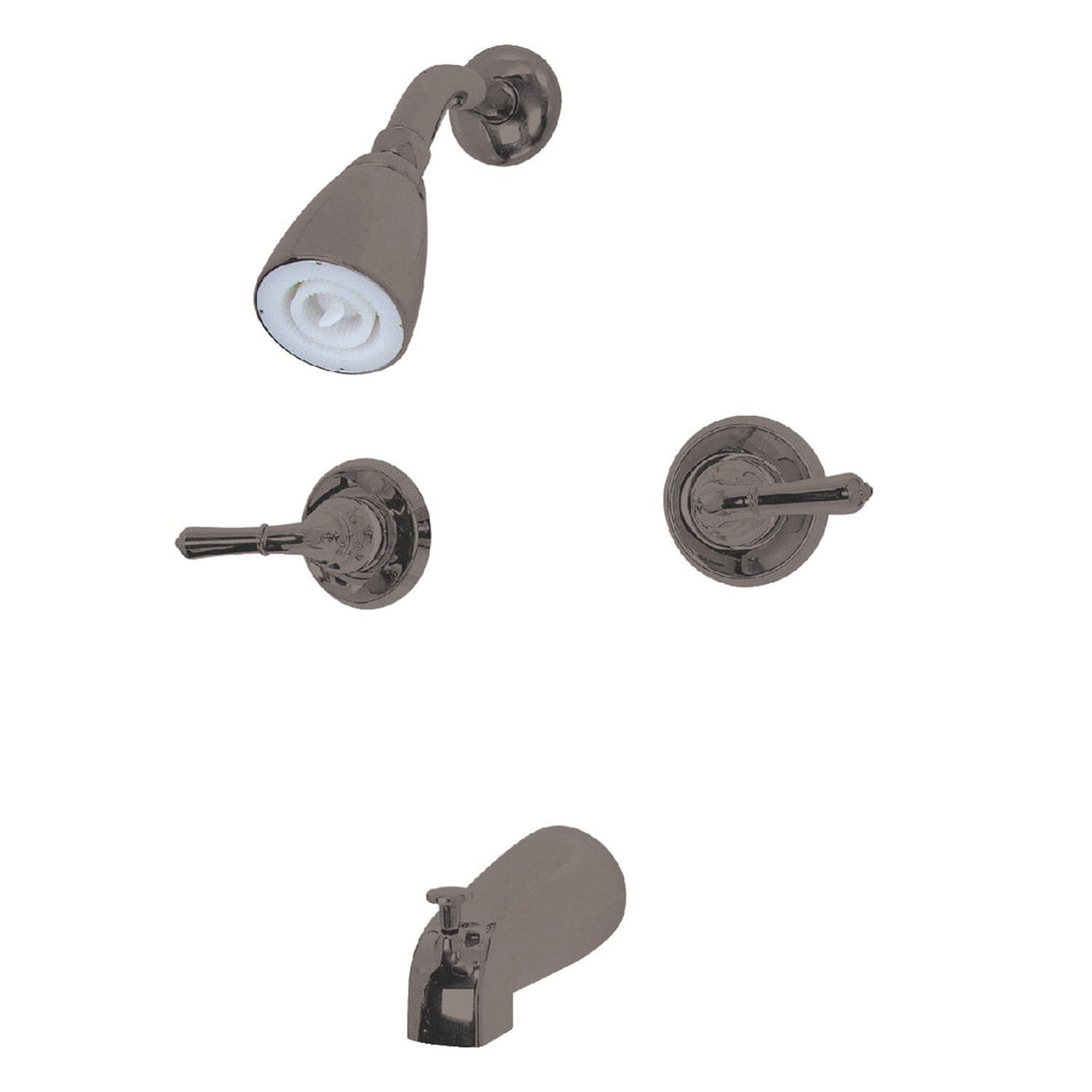 Magellan Two-Handle 4-Hole Wall Mount Tub and Shower Faucet