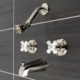 Victorian Double-Handle Tub and Shower Faucet