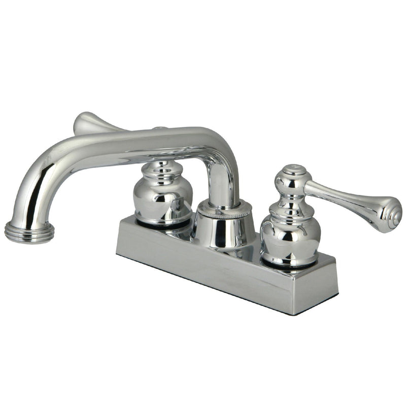 Double-Handle 2-Hole Deck Mount Laundry Faucet