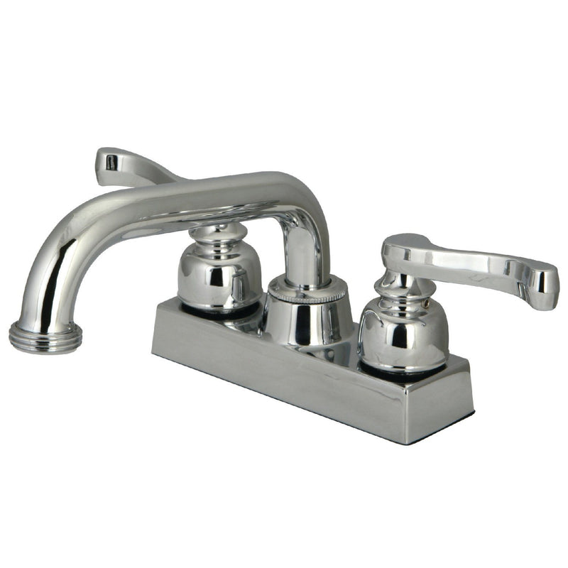 Double-Handle 2-Hole Deck Mount Laundry Faucet
